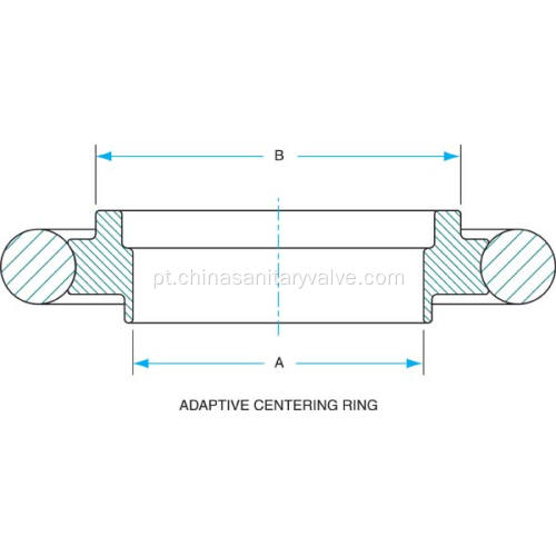 Anéis de centralização adaptáveis ​​KF10-KF16